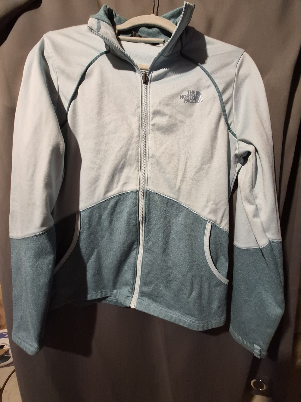 The North Face Two-Tone Light Blue Full-Zip Jacket